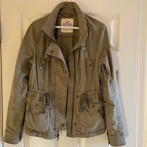 Olive green jacket by Hollister.